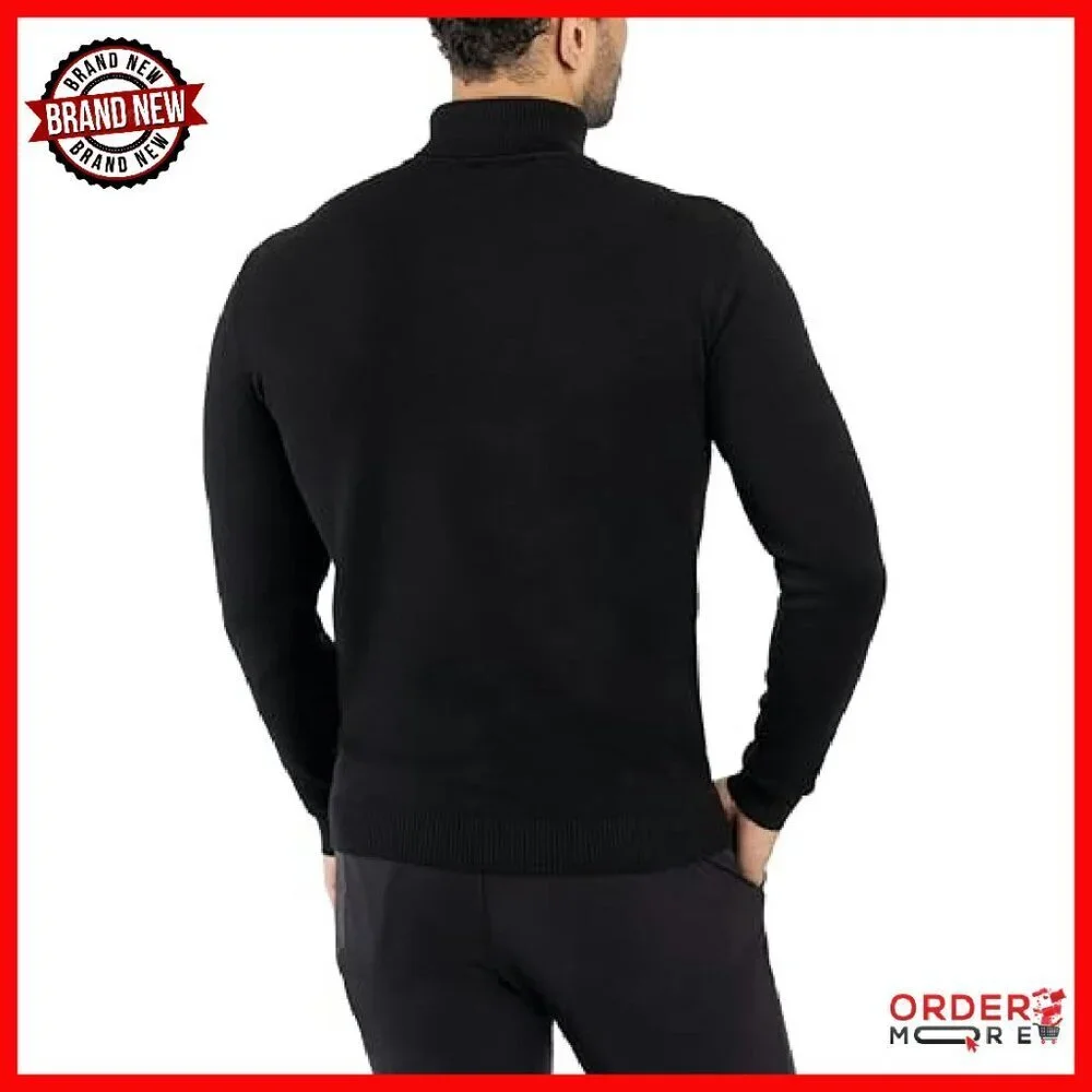 Men's Slim Fit Turtleneck Sweater Ultra Soft Pullover Long Sleeve